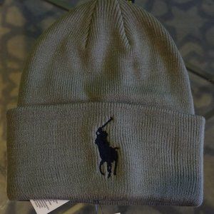 BNWT Polo Ralph Lauren  Beanie Hat Big Pony